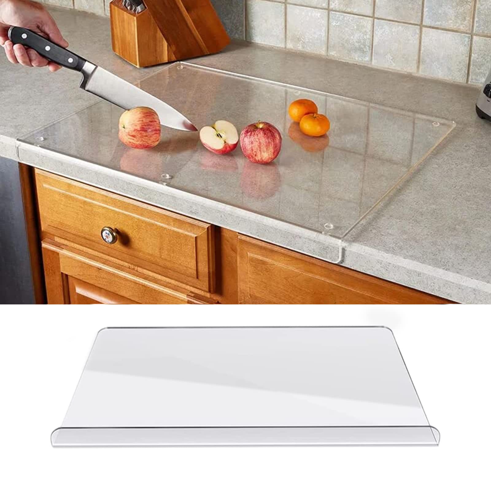 Marble Serving Board - Acrylic Transparent Cutting Board With Lip