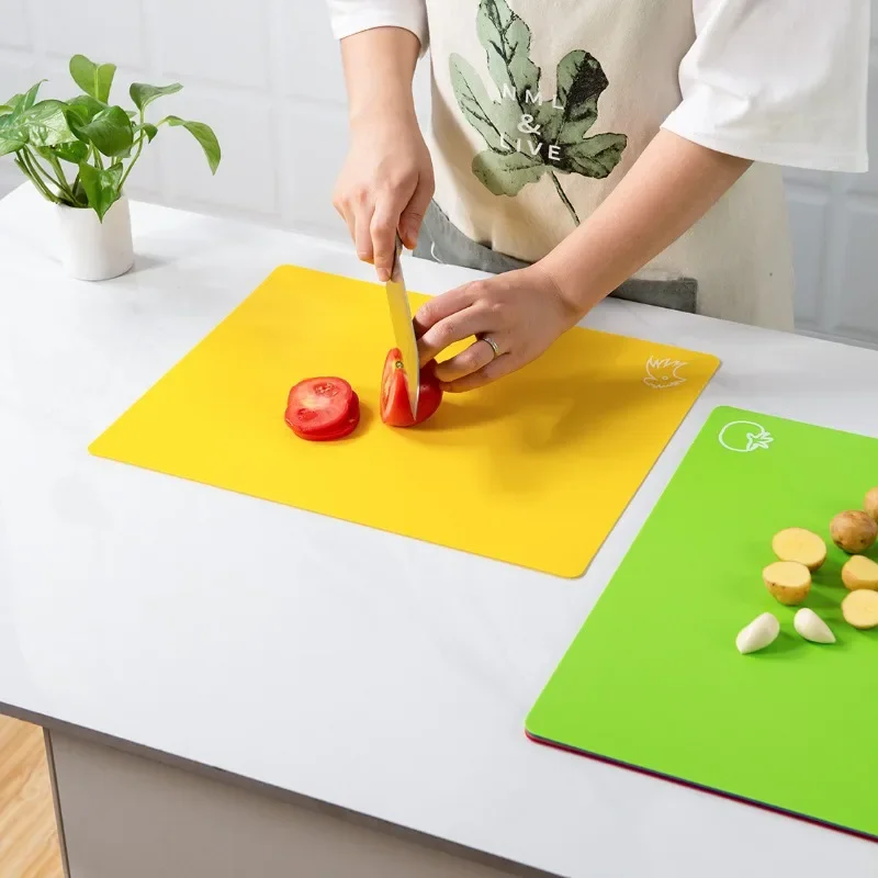 Marble Serving Board - Flexible Cutting Boards, BPA Free Plastic