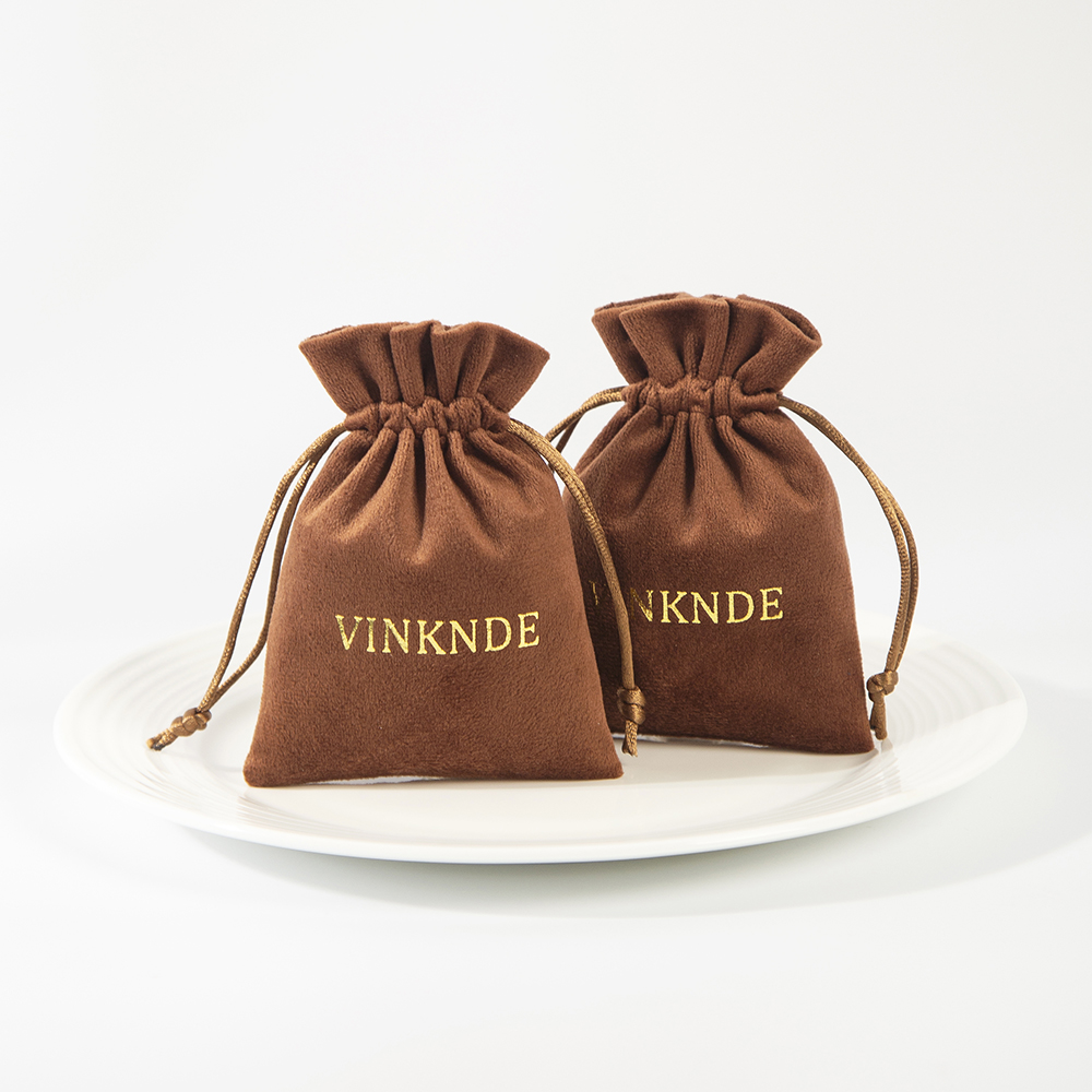 Velvet Jewelry Box - 100pcs Personalized Logo Print Drawstring Bags