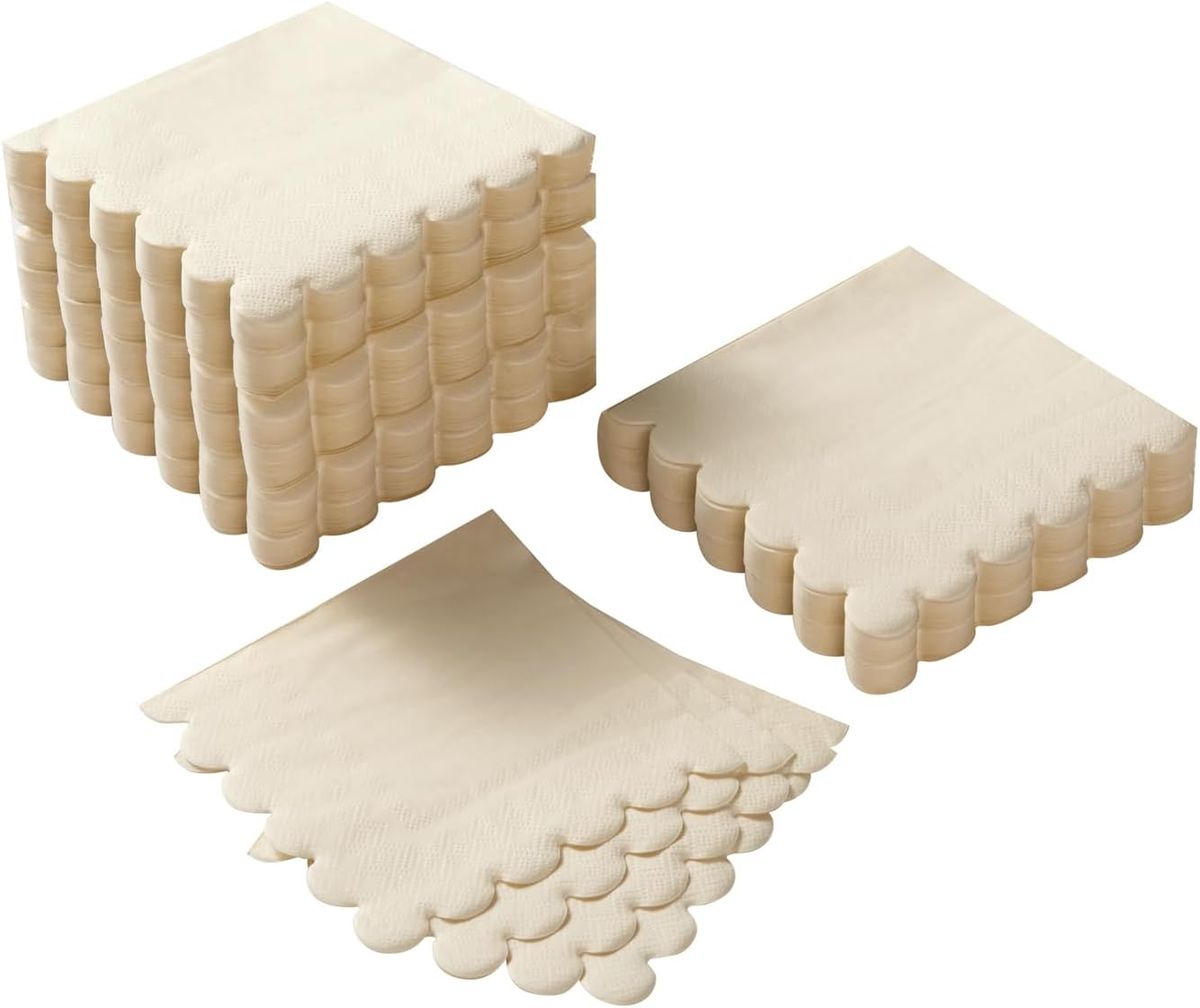 Linen Napkin Set - 50Pcs Cocktail Napkin 2-Ply Dessert Napkins