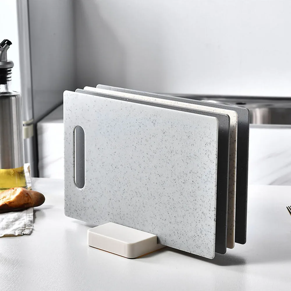 Marble Serving Board - 4Pcs Double-Sided Square Chopping Board with