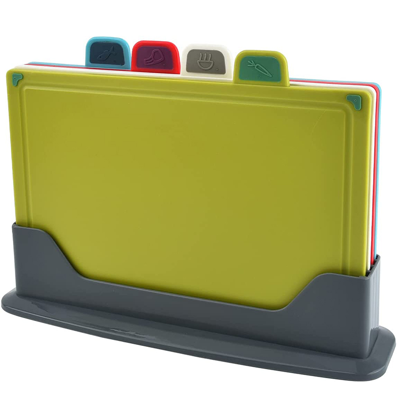 Marble Serving Board - LMETJMA 4Pcs Color-Coded Plastic Cutting Board