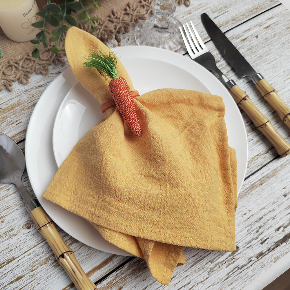 Linen Napkin Set - 10 PCS Cloth Napkins 40x40cm Cotton