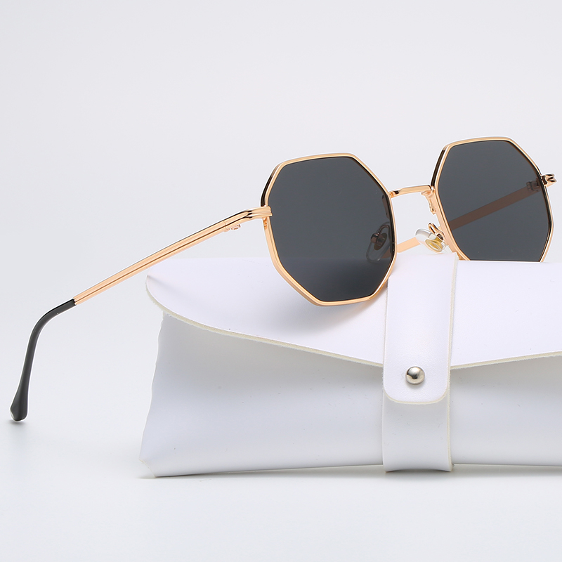Luxury Lifestyle Store - Square Polygon Metal Sunglasses Vintage Women
