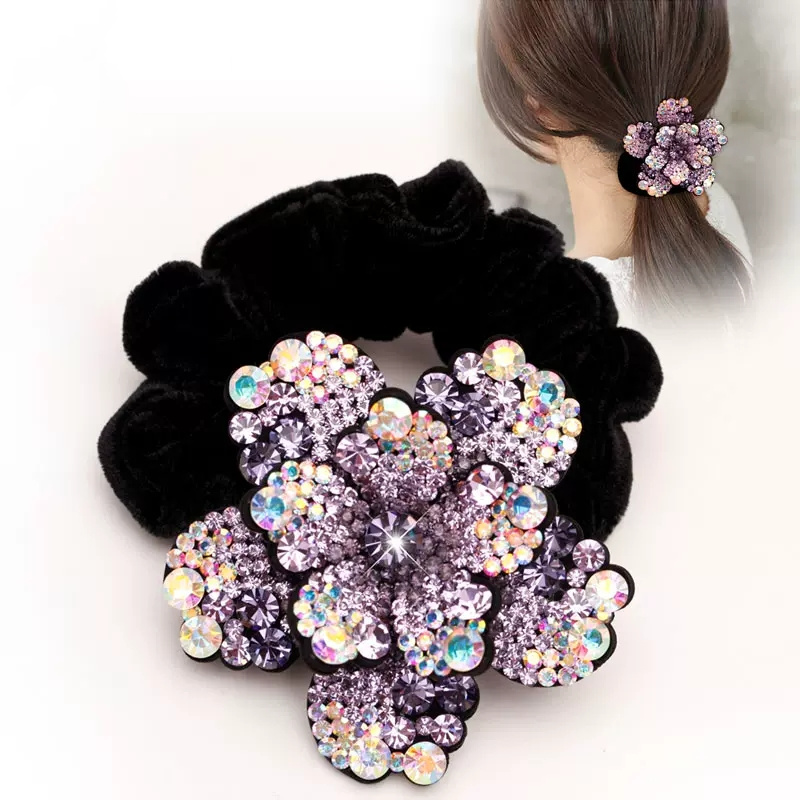 Women Rhinestone Scrunchies Ve - مراجعة Velvet Jewelry Box وسعره