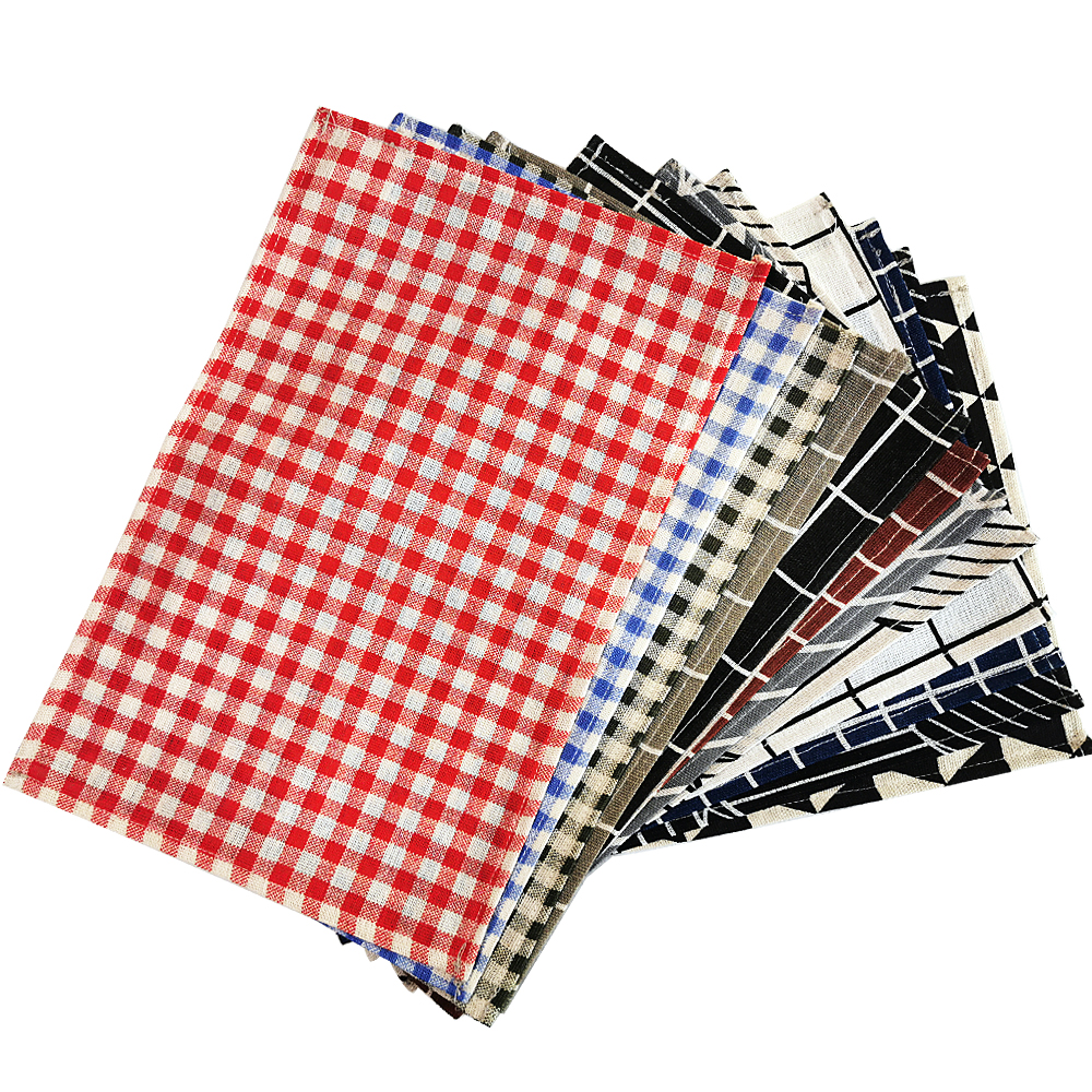 1Pc Polyester Linen Lattice an - مراجعة Linen Napkin Set وسعره