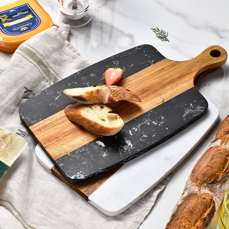Mahogany Wood Grain Cutting Bo - مراجعة Marble Serving Board وسعره