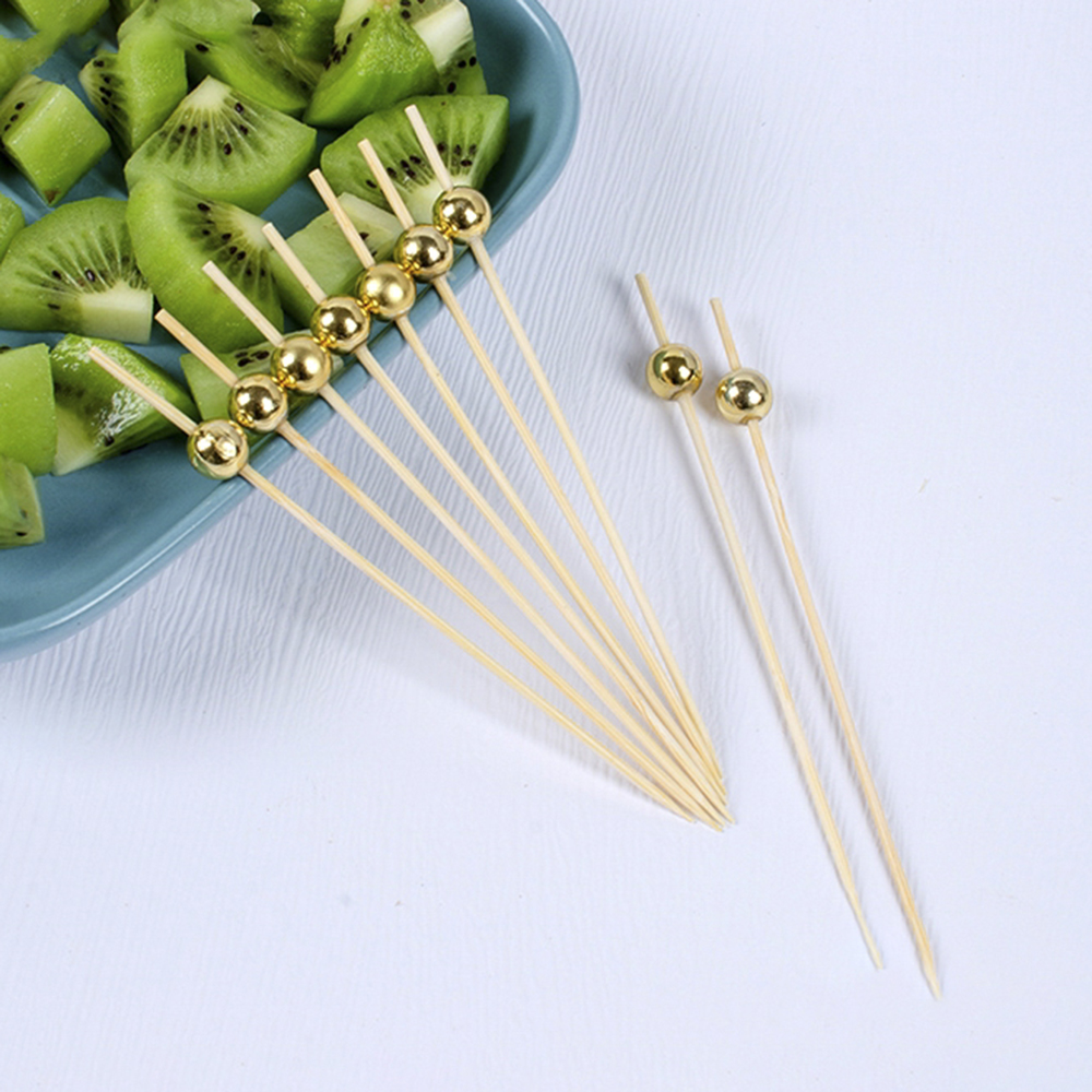 100/50Pcs Hawaii Party Cocktai - مراجعة Bamboo Cutlery Set وسعره