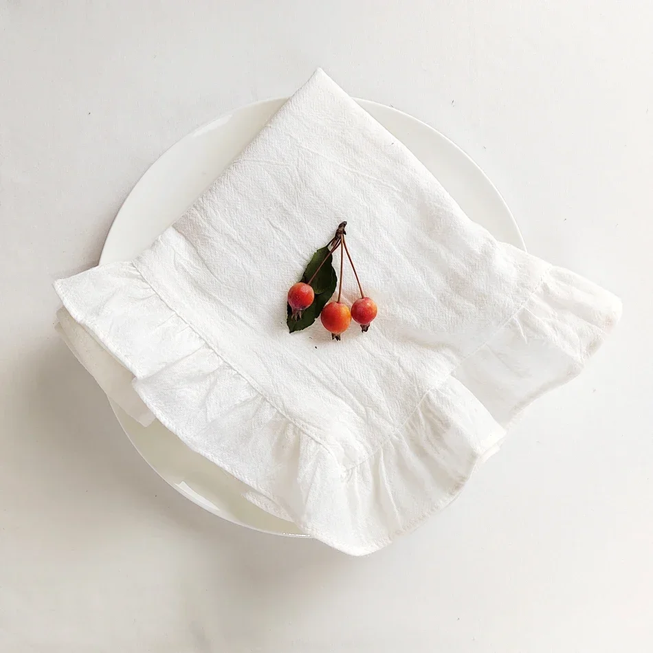 6pcs 35x50cm Soft Handmade Clo - مراجعة Linen Napkin Set وسعره