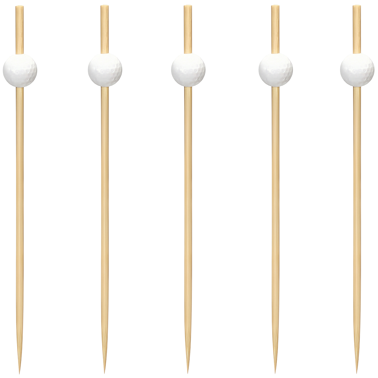 100 Pieces x 120mm Golf Club C - مراجعة Bamboo Cutlery Set وسعره