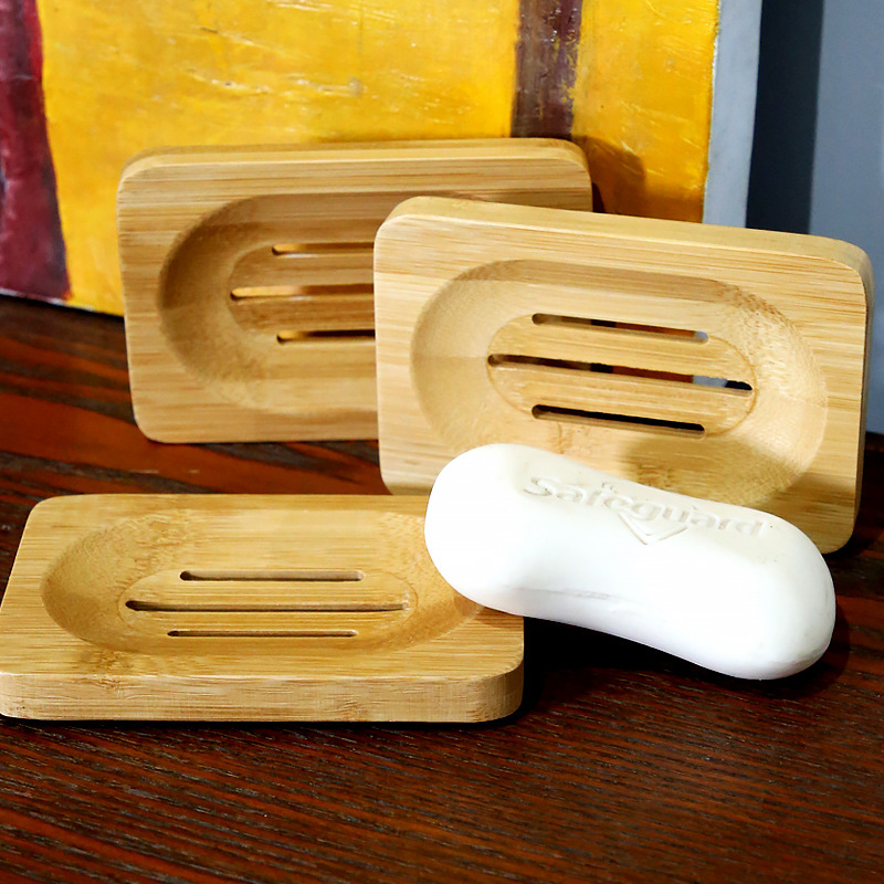 1 Pc Bamboo Wooden Soap Dish,  - مراجعة Bamboo Cutlery Set وسعره