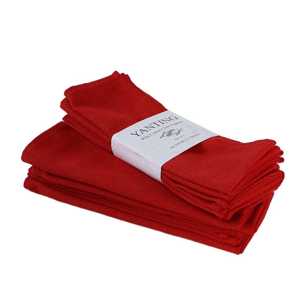 12Pcs Christmas Green Red Clot - مراجعة Linen Napkin Set وسعره