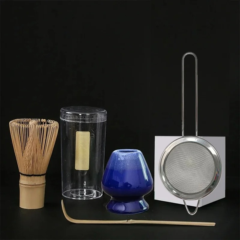 4PCS/set Japanese Matcha Set S - مراجعة Bamboo Cutlery Set وسعره