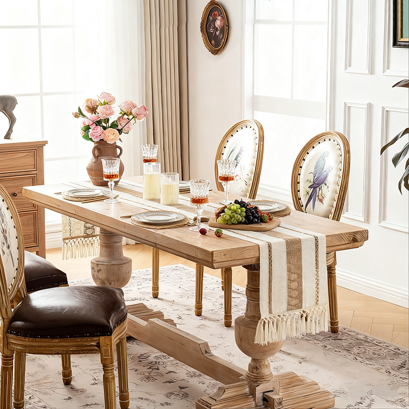 4/6/8 Sets Boho Dining Table D - مراجعة Linen Napkin Set وسعره