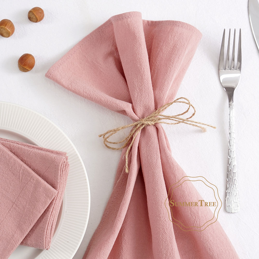 24 Pack 40cm x 40cm Cloth Napk - مراجعة Linen Napkin Set وسعره