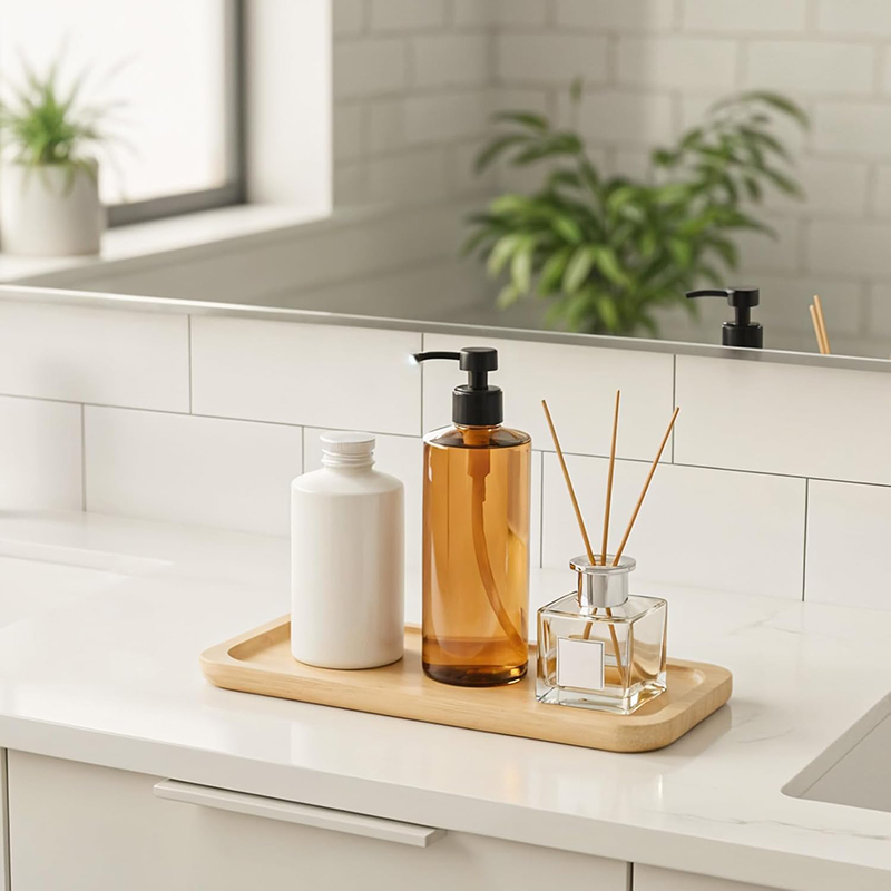 2pcs Bamboo Bathroom Accessori - مراجعة Bamboo Cutlery Set وسعره