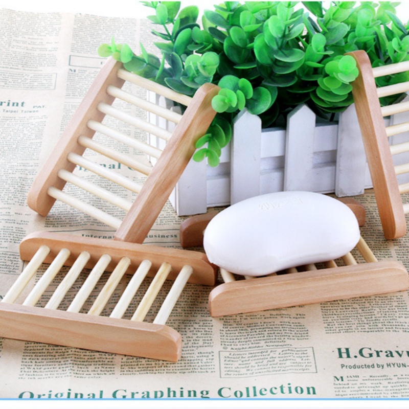 1 Pc Bamboo Wood Soap Dish Bat - مراجعة Bamboo Cutlery Set وسعره