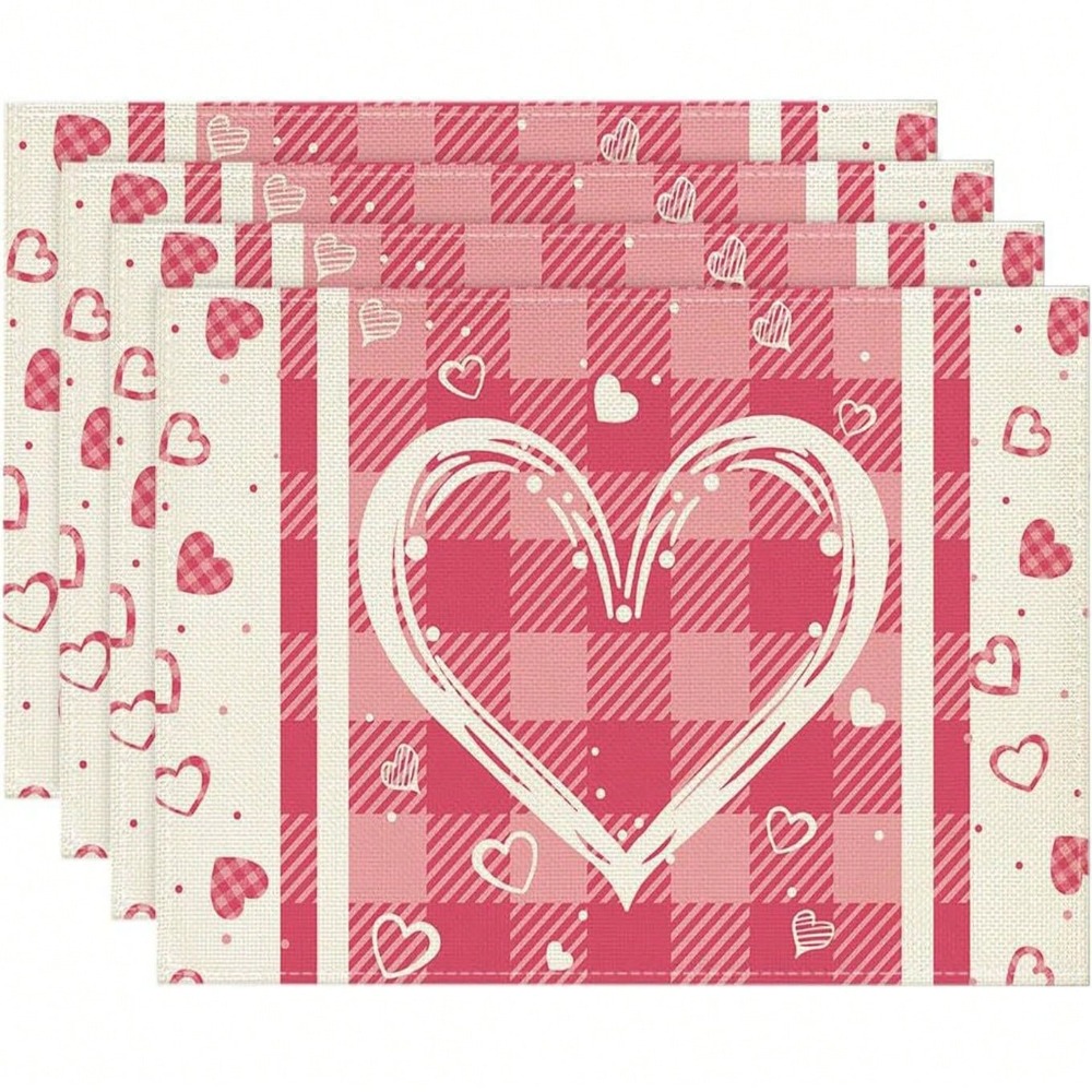 4 Pcs/Set Mother'S Day Valenti - مراجعة Linen Napkin Set وسعره