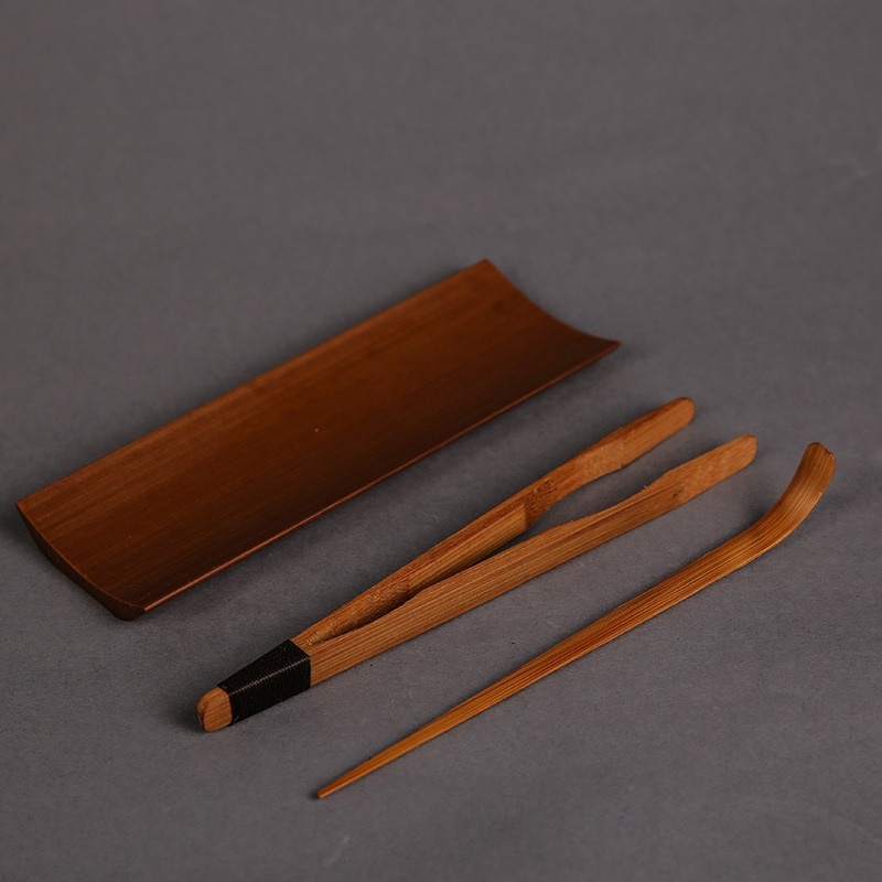 3/4/5Pcs Bamboo Carbonized Tea - مراجعة Bamboo Cutlery Set وسعره