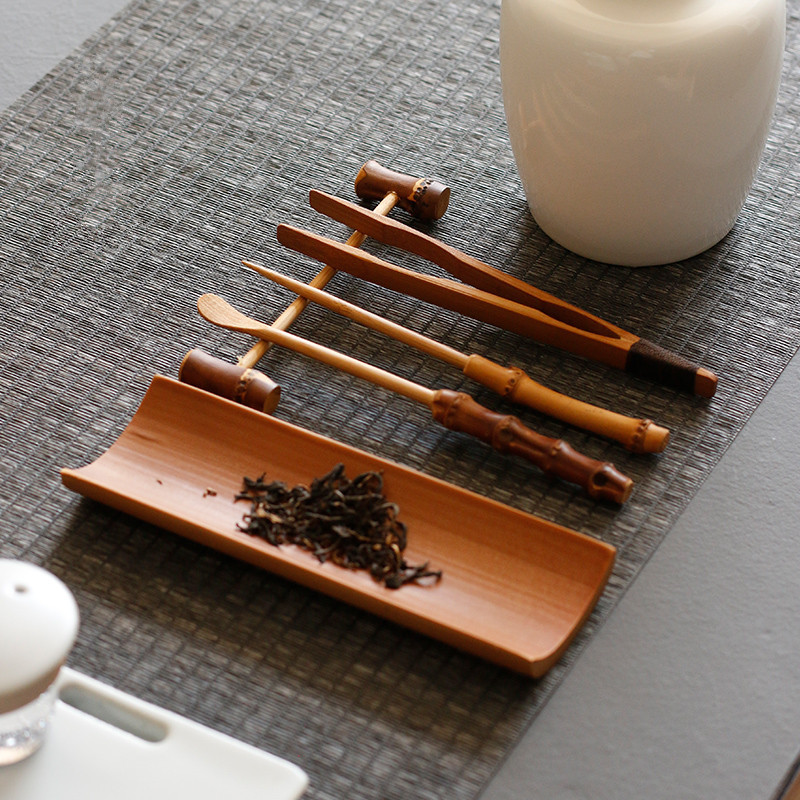 3/4/5Pcs Bamboo Carbonized Tea - مراجعة Bamboo Cutlery Set وسعره