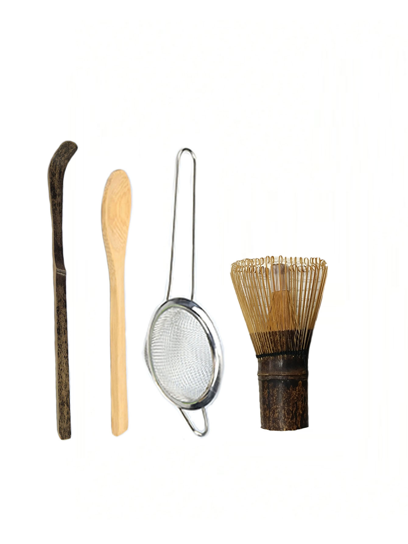 2/4PCS Purple Bamboo Whisk Tea - مراجعة Bamboo Cutlery Set وسعره