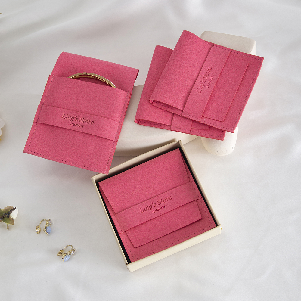 50/100Pcs Chic Custom Logo Jew - مراجعة Velvet Jewelry Box وسعره