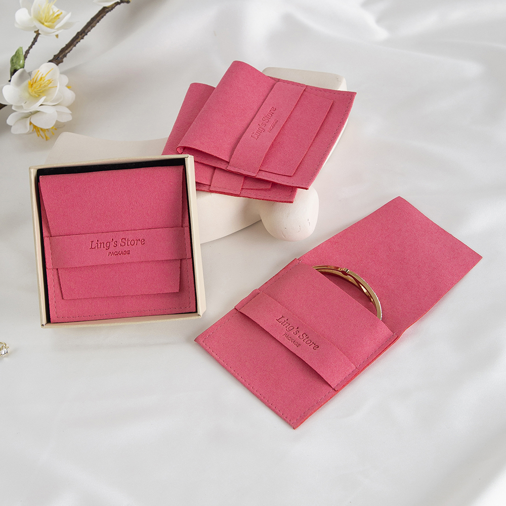 50/100Pcs Chic Custom Logo Jew - مراجعة Velvet Jewelry Box وسعره