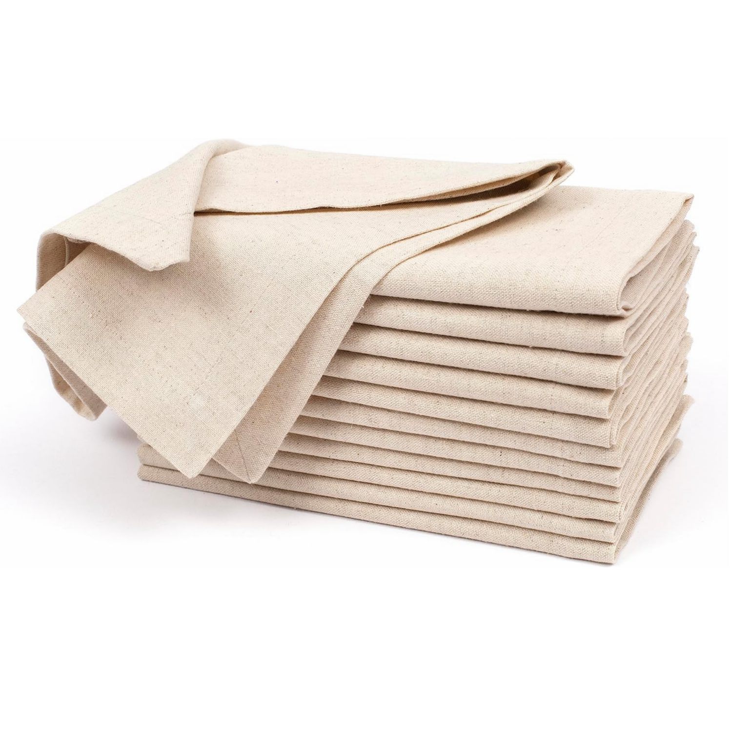 Set of 12 Linen Flax Cotton Cl - مراجعة Linen Napkin Set وسعره