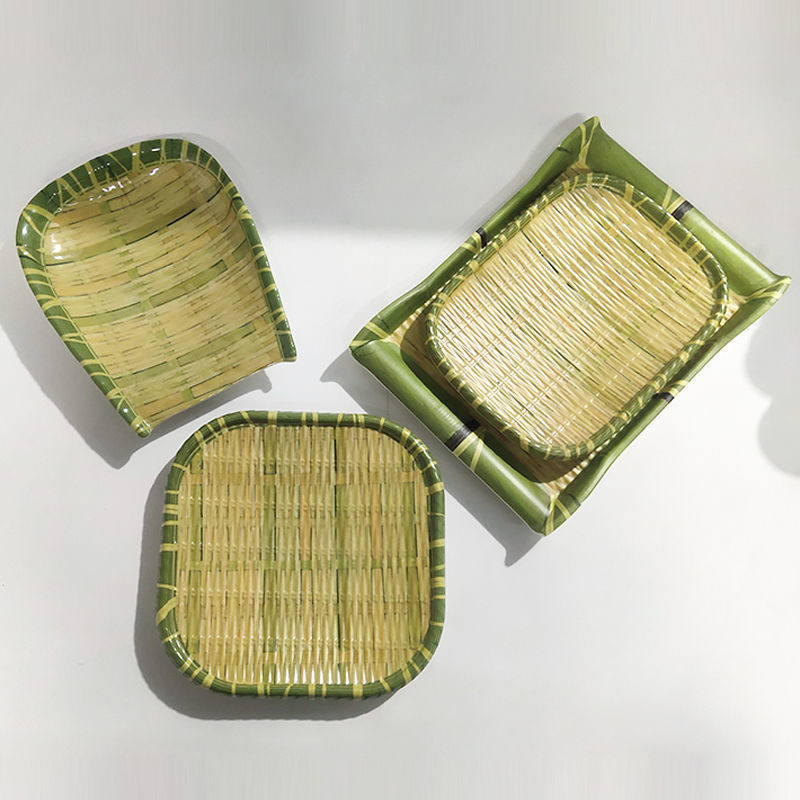 Melamine Imitation Bamboo Plat - مراجعة Bamboo Cutlery Set وسعره