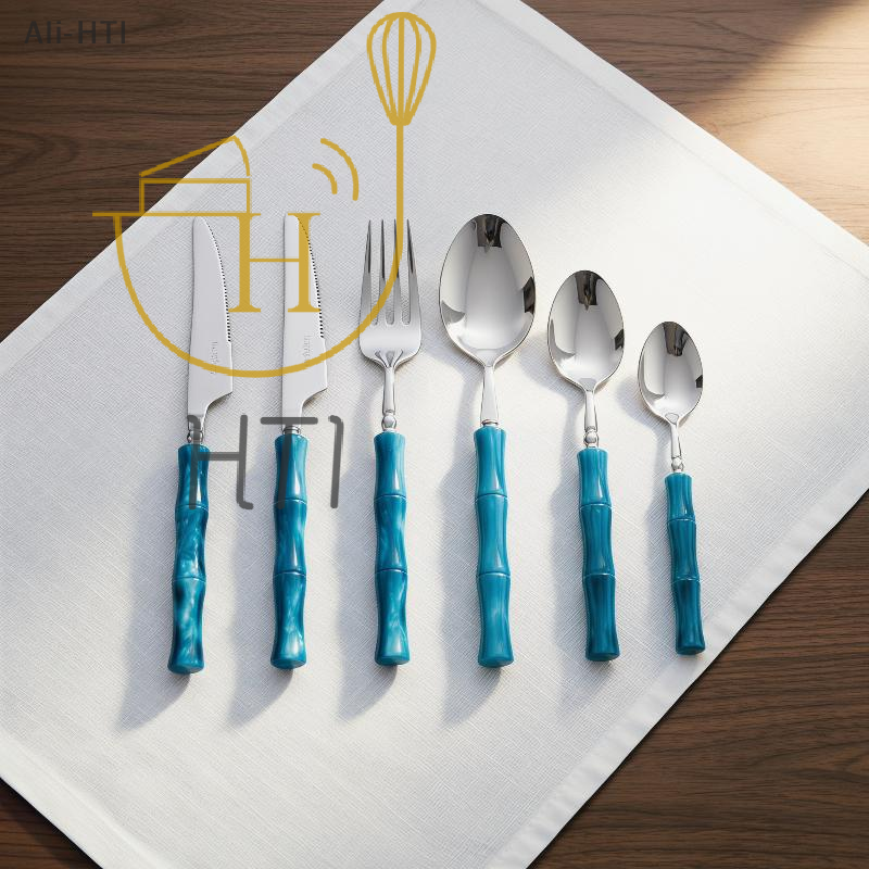 Practical Bamboo Handle Cutler - مراجعة Bamboo Cutlery Set وسعره