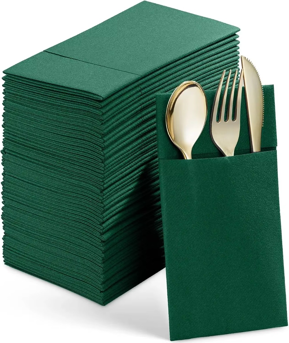 50 PCS Disposable Linen-Feel D - مراجعة Linen Napkin Set وسعره