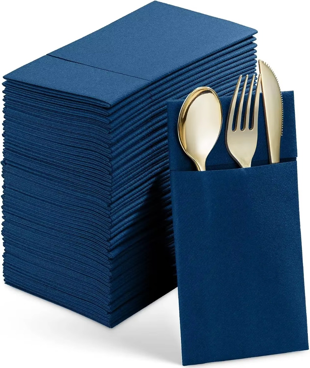 50 PCS Disposable Linen-Feel D - مراجعة Linen Napkin Set وسعره