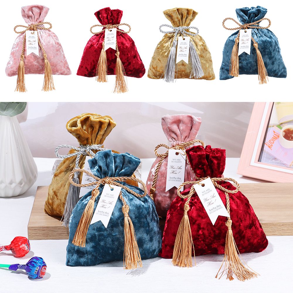 Velvet Cloth Drawstring Tassel - مراجعة Velvet Jewelry Box وسعره
