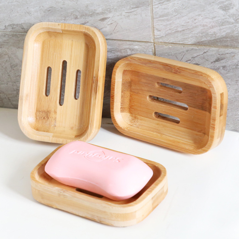 1 Pc Bamboo Wooden Soap Dish,  - مراجعة Bamboo Cutlery Set وسعره