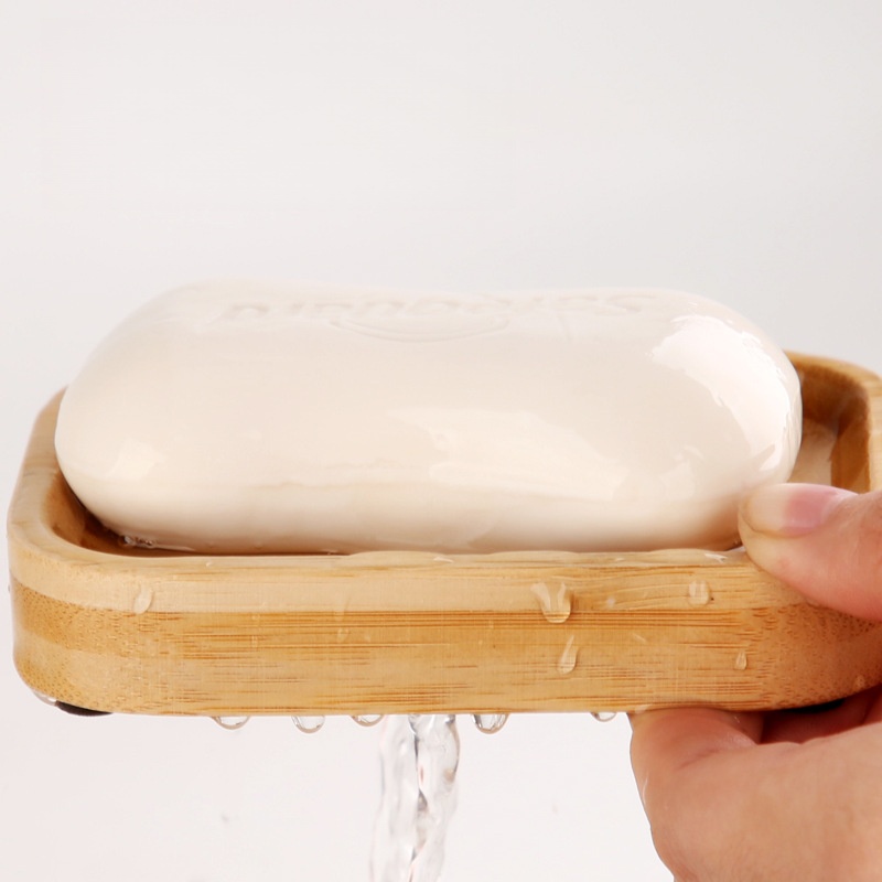 1 Pc Bamboo Wooden Soap Dish,  - مراجعة Bamboo Cutlery Set وسعره