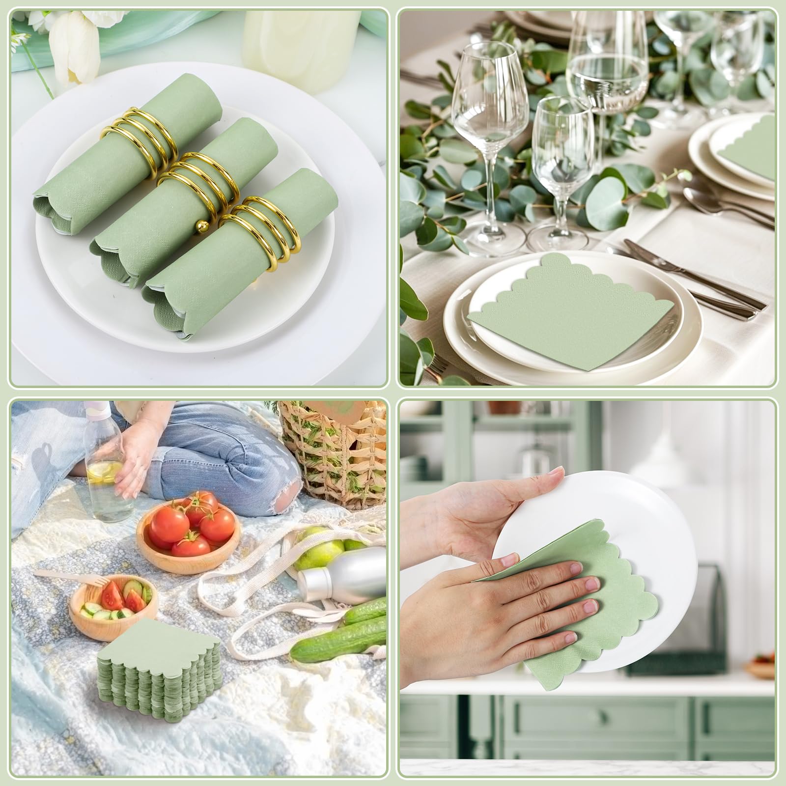 50Pcs Cocktail Napkin 2-Ply De - مراجعة Linen Napkin Set وسعره