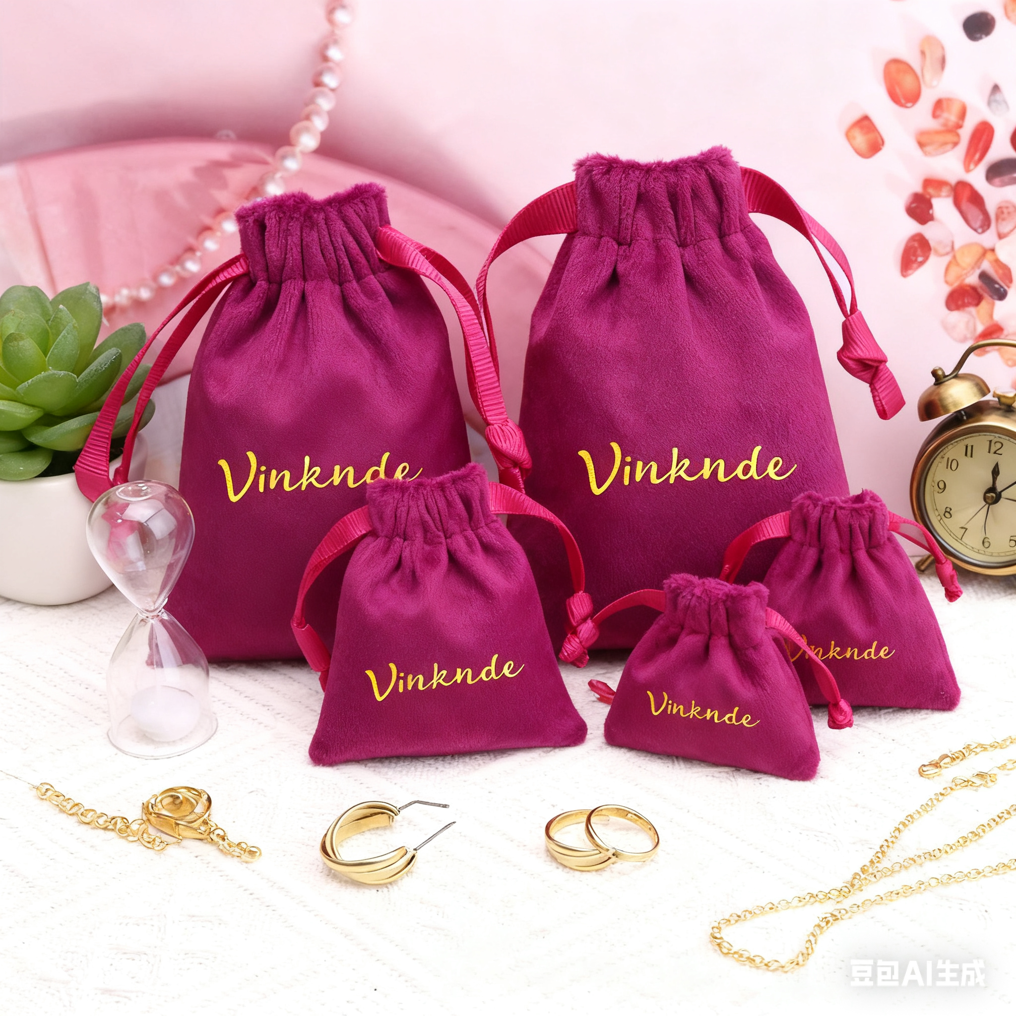50Pcs Custom Logo Luxury Match - مراجعة Velvet Jewelry Box وسعره