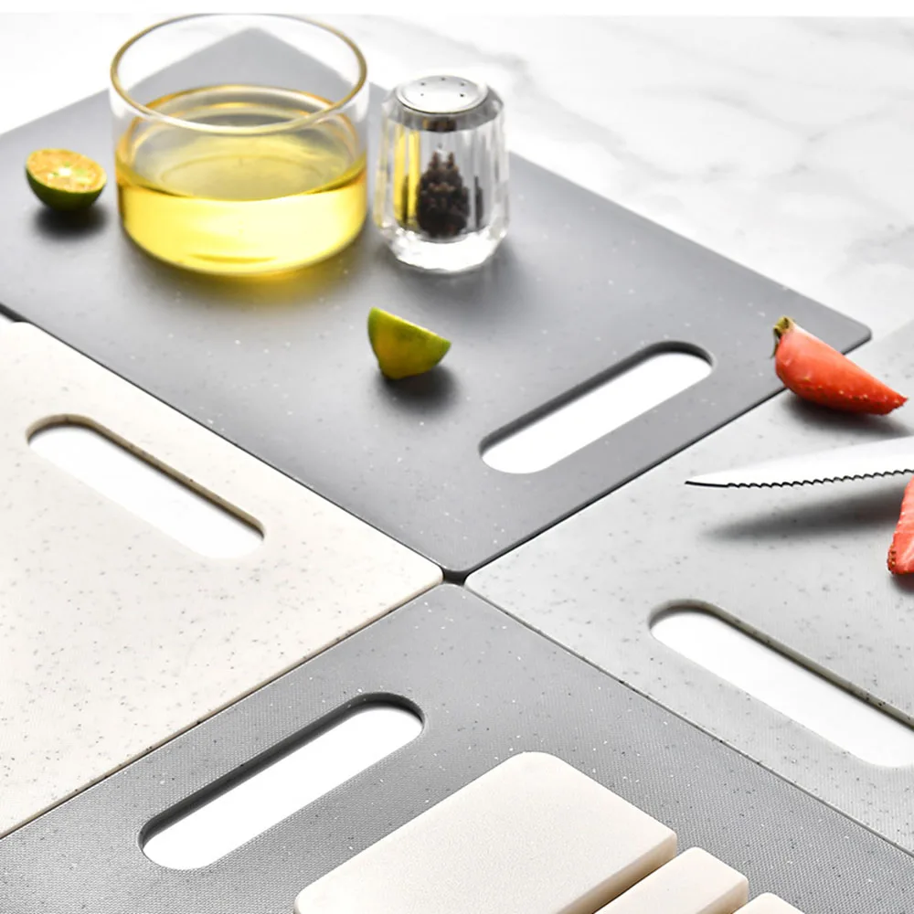 4Pcs Double-Sided Square Chopp - مراجعة Marble Serving Board وسعره