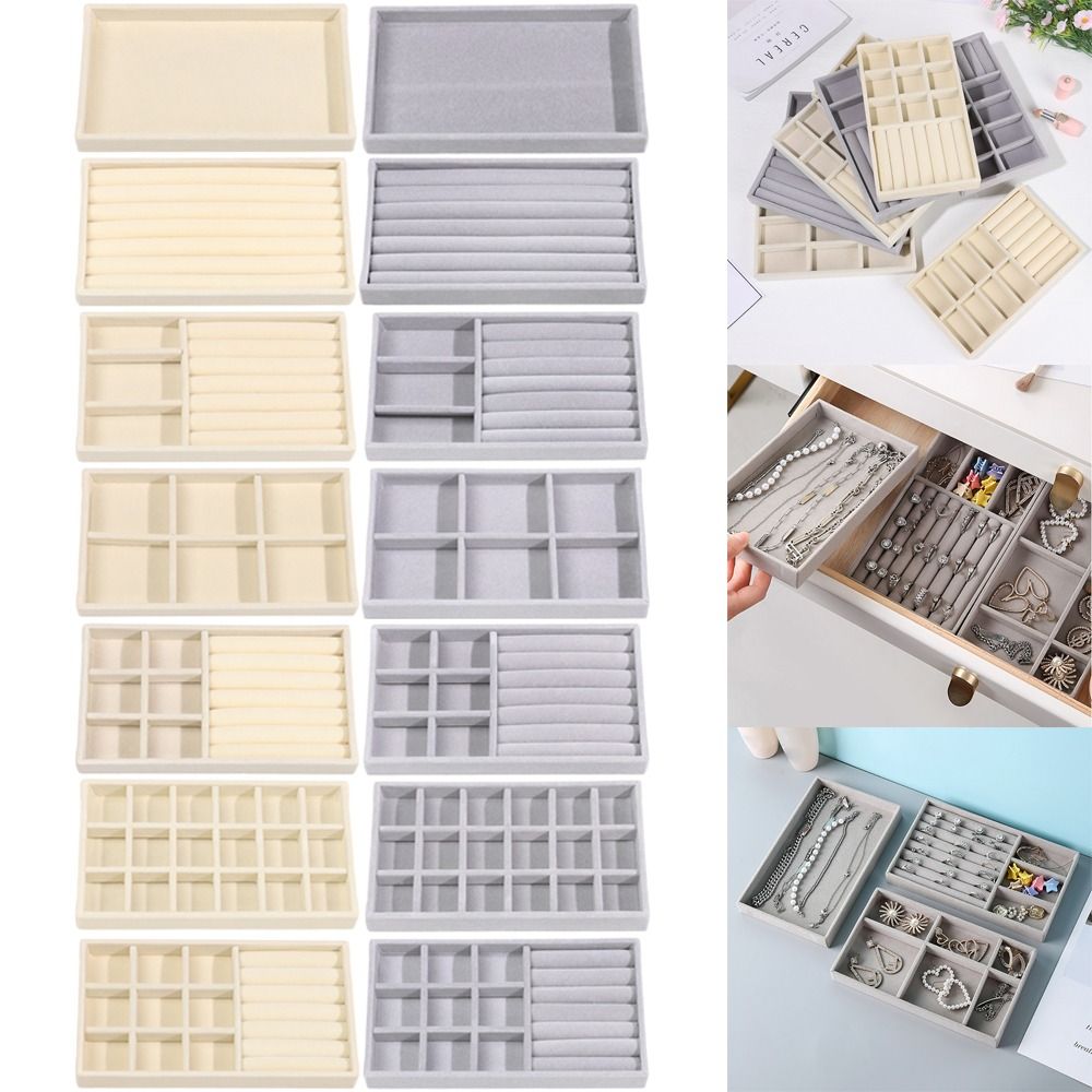 Organizer Box Stackable Velvet - مراجعة Velvet Jewelry Box وسعره
