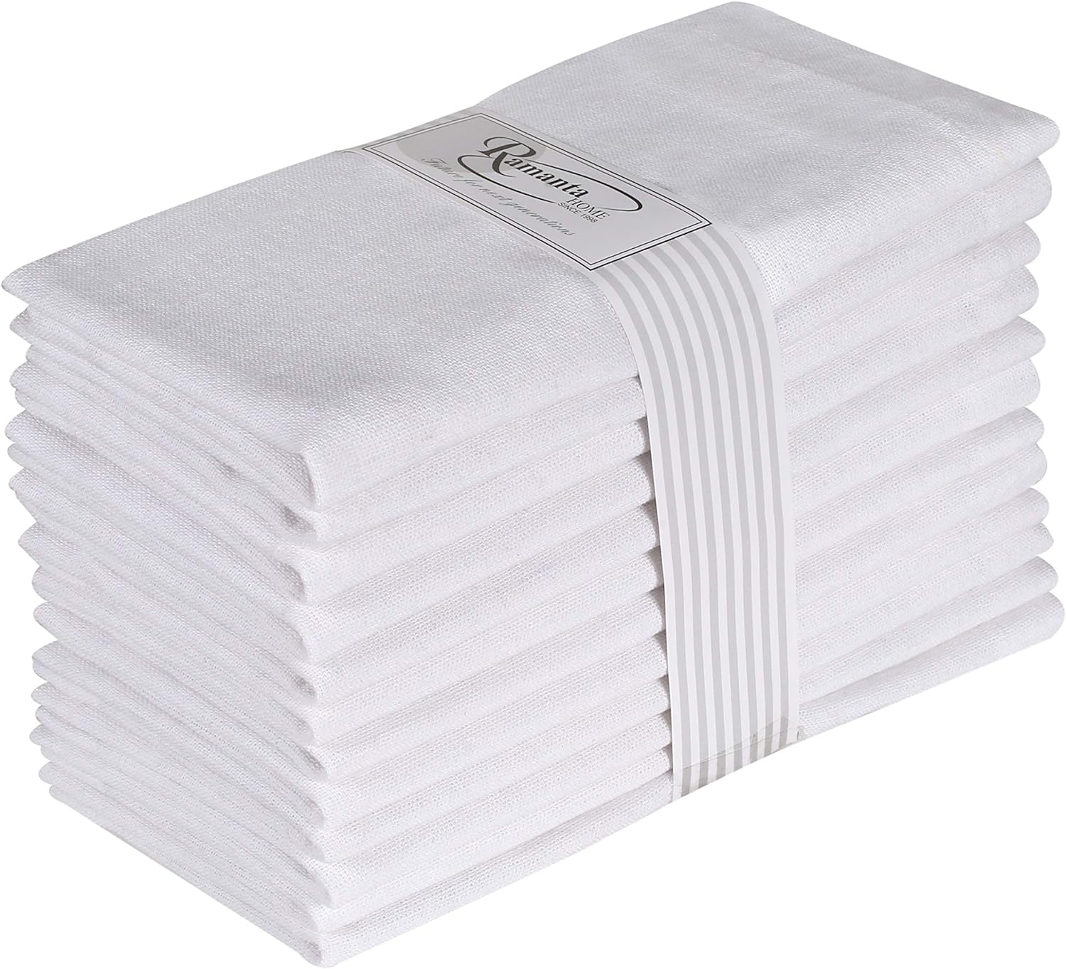 6 Pieces 100% Cotton Dinner Na - مراجعة Linen Napkin Set وسعره