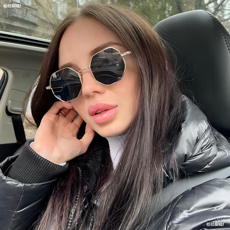 Square Polygon Metal Sunglasse - مراجعة Luxury Lifestyle Store وسعره